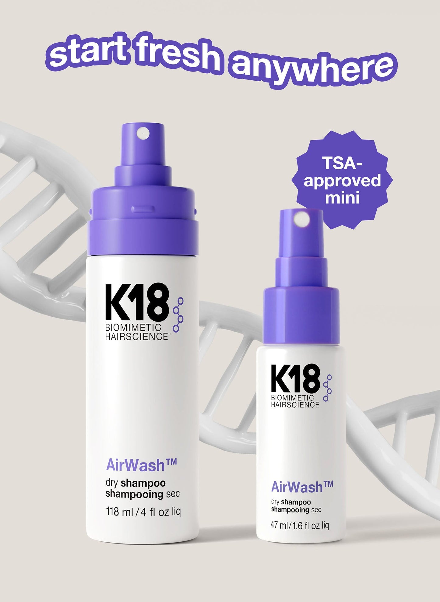 Mini AirWash dry shampoo