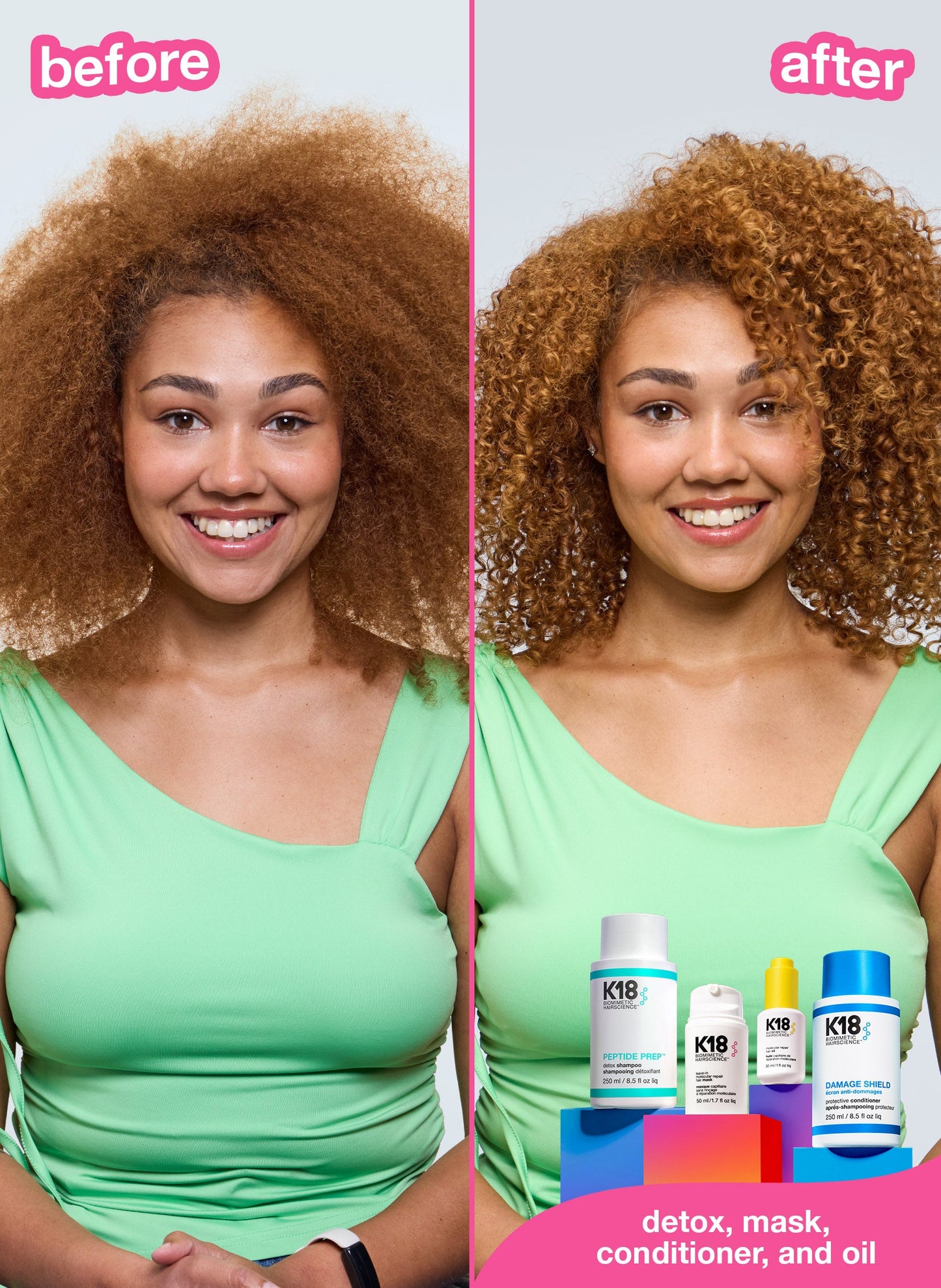 Mini molecular repair hair oil